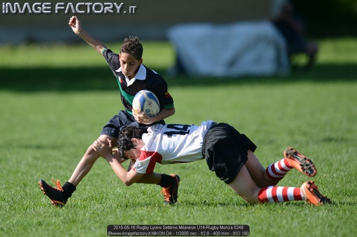 2015-05-16 Rugby Lyons Settimo Milanese U14-Rugby Monza 0248